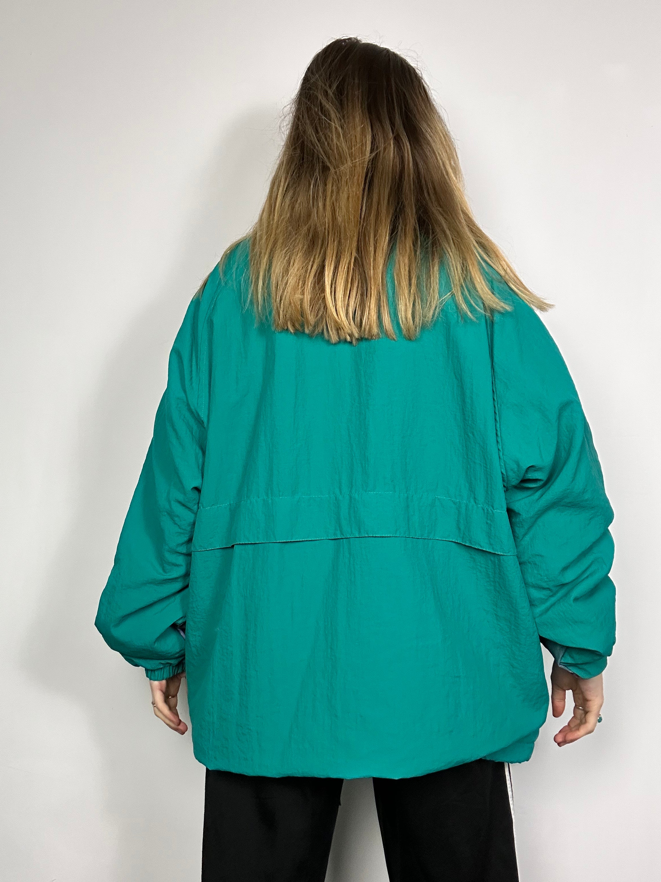 Teal 80's Ski Jacket Size Xl