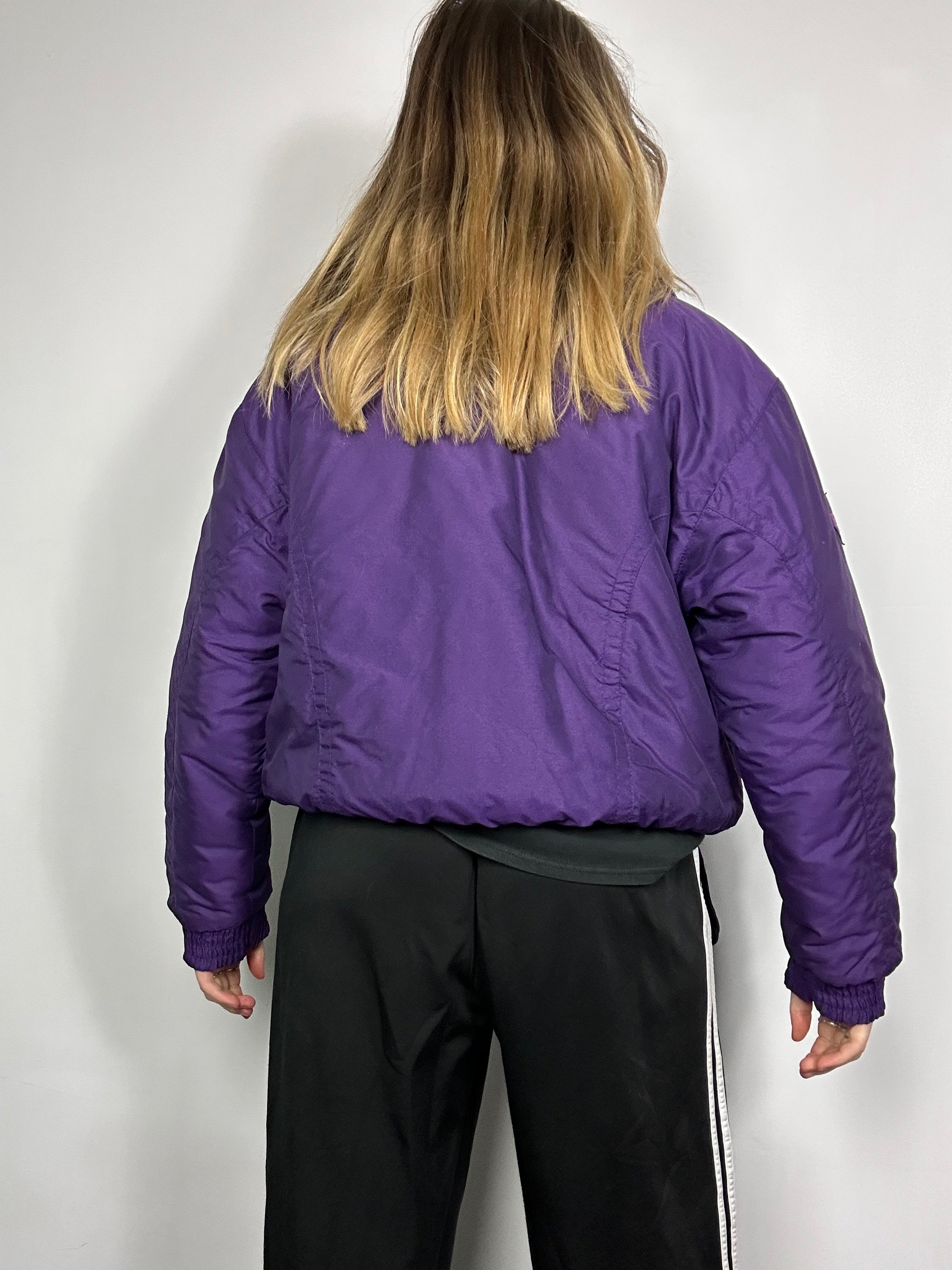 Purple 80's Ski Jacket Size S