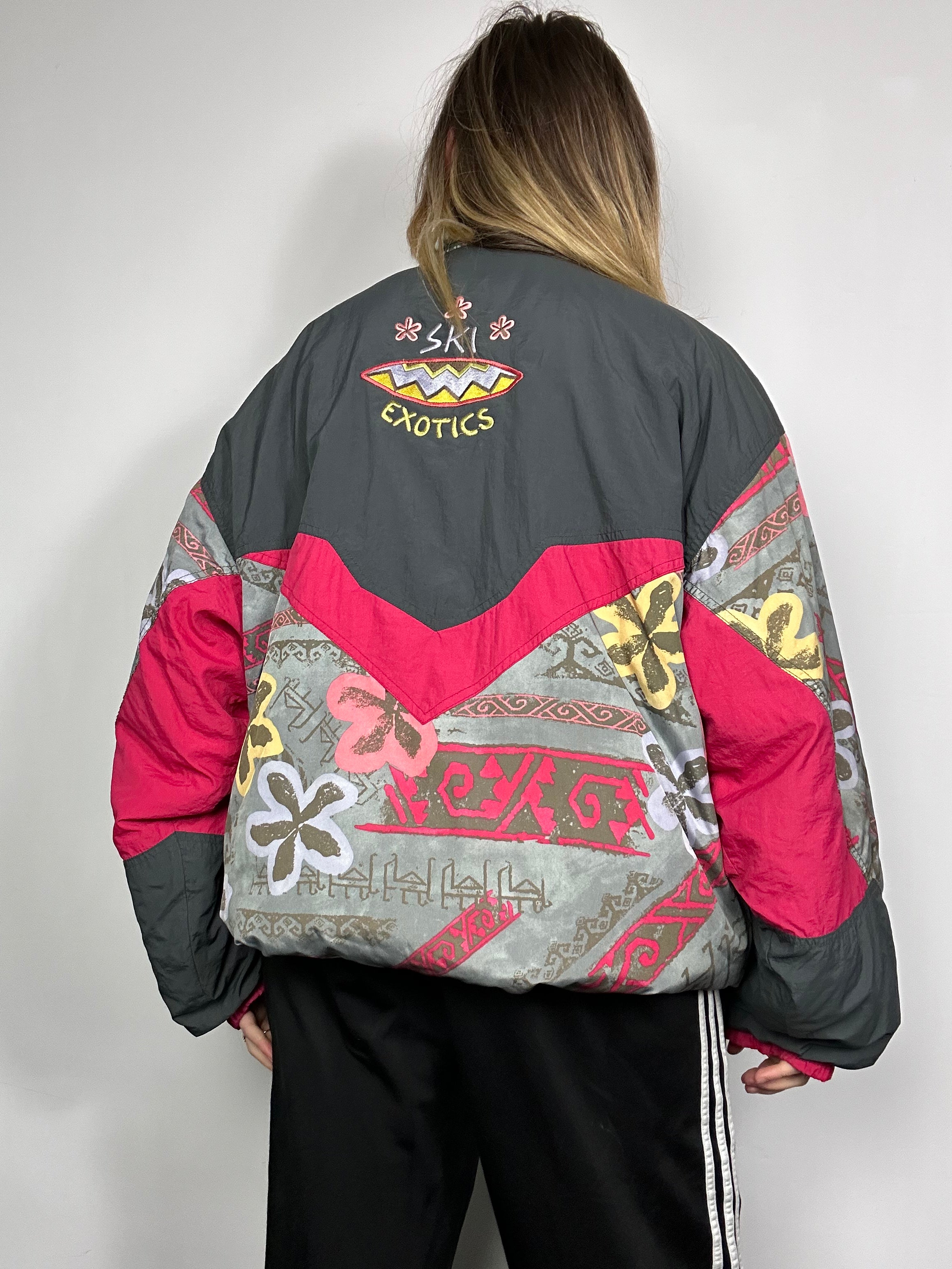 half Zip 80's Ski Jacket Size L