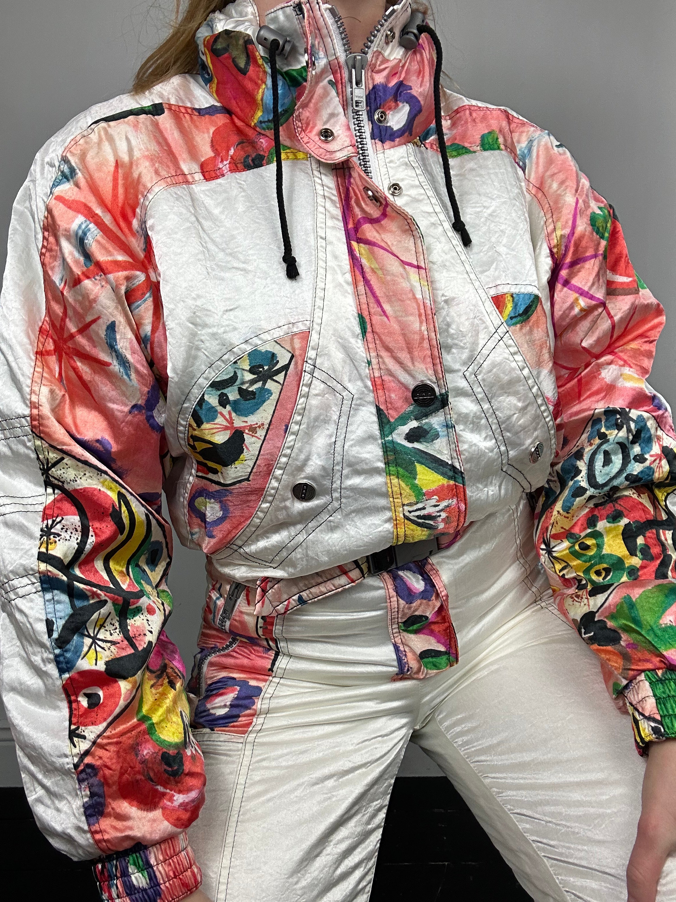 80's Silky Ski Suit Size 8/10