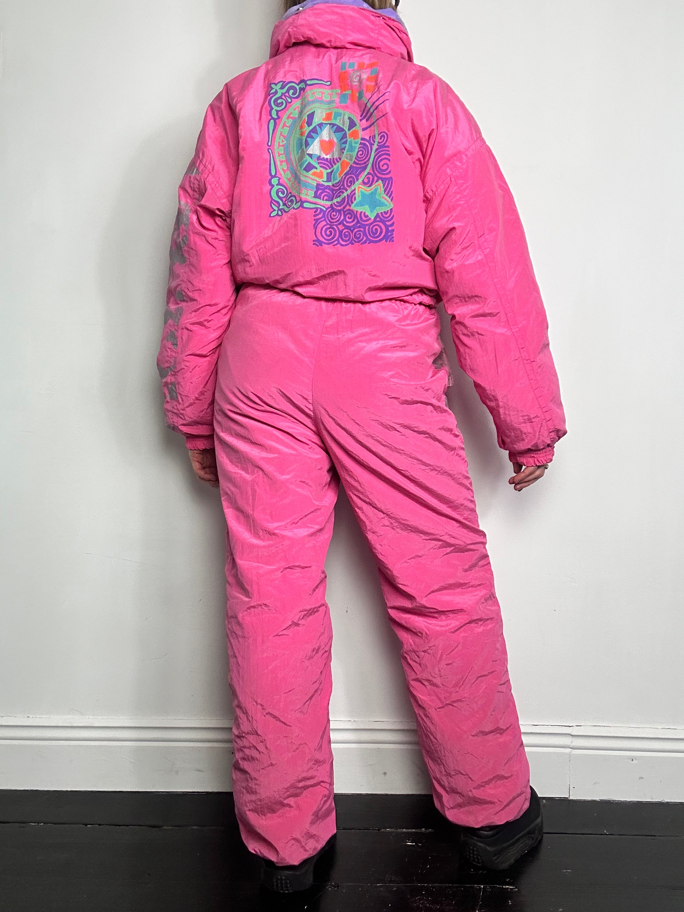 Pink Ski Suit Size 12
