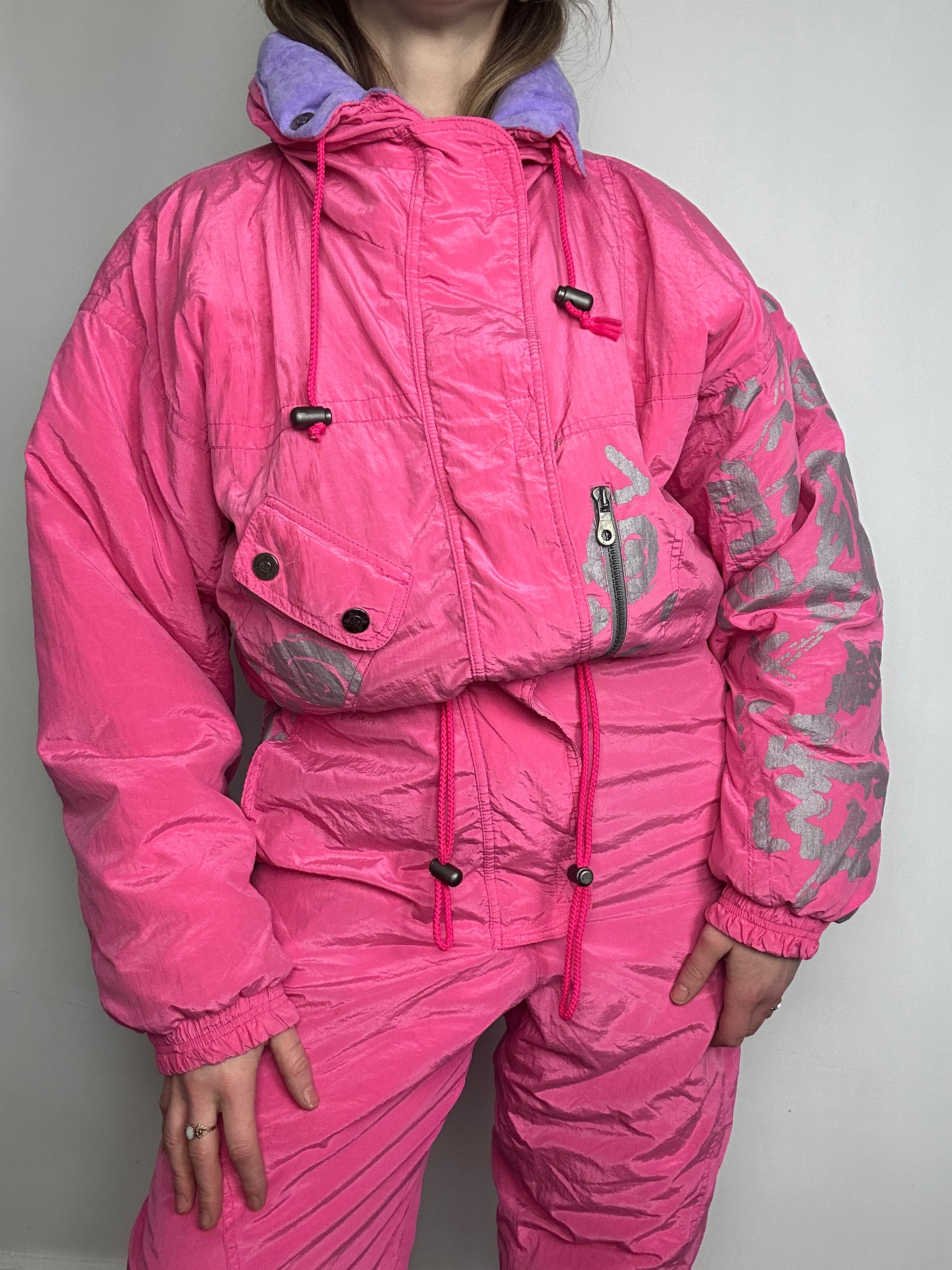 Pink Ski Suit Size 12