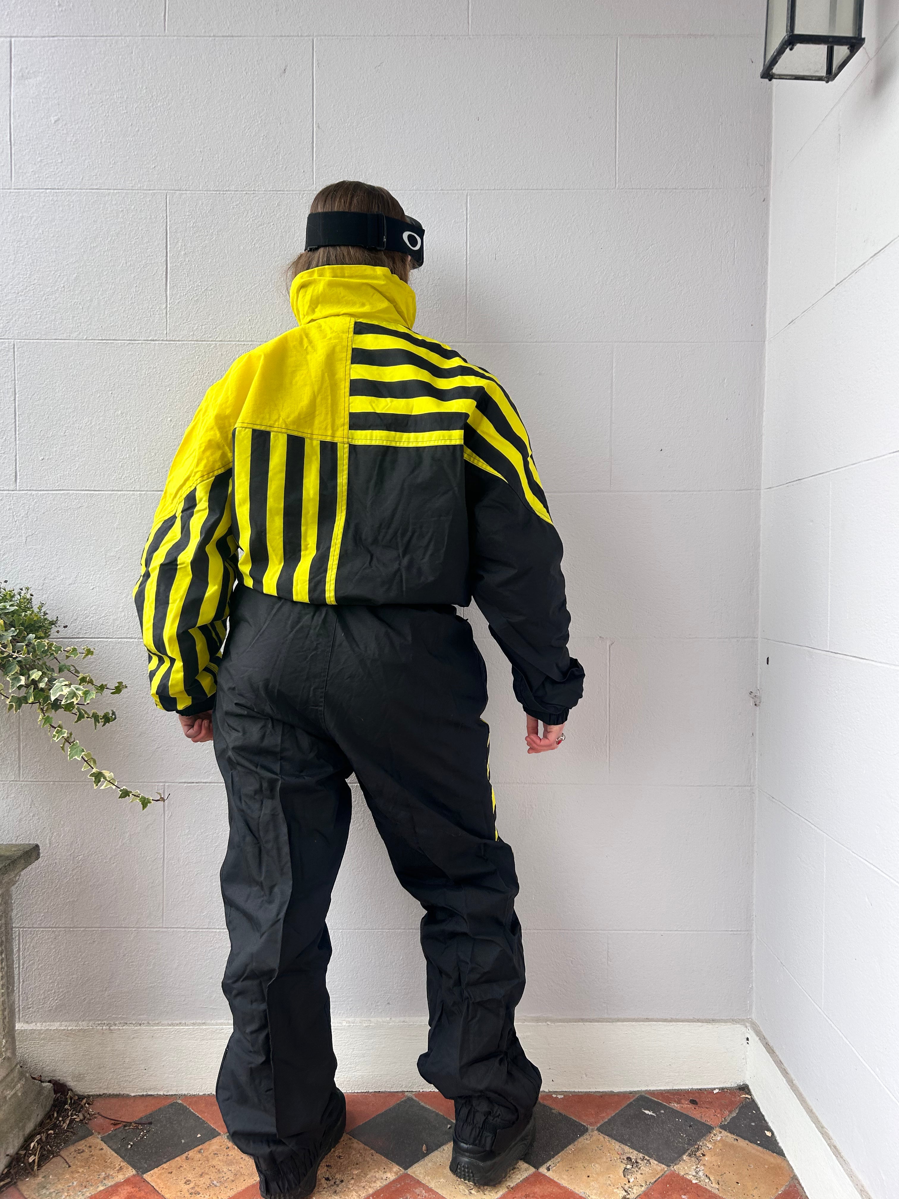 Black And Yellow Ski Suit Size M/L