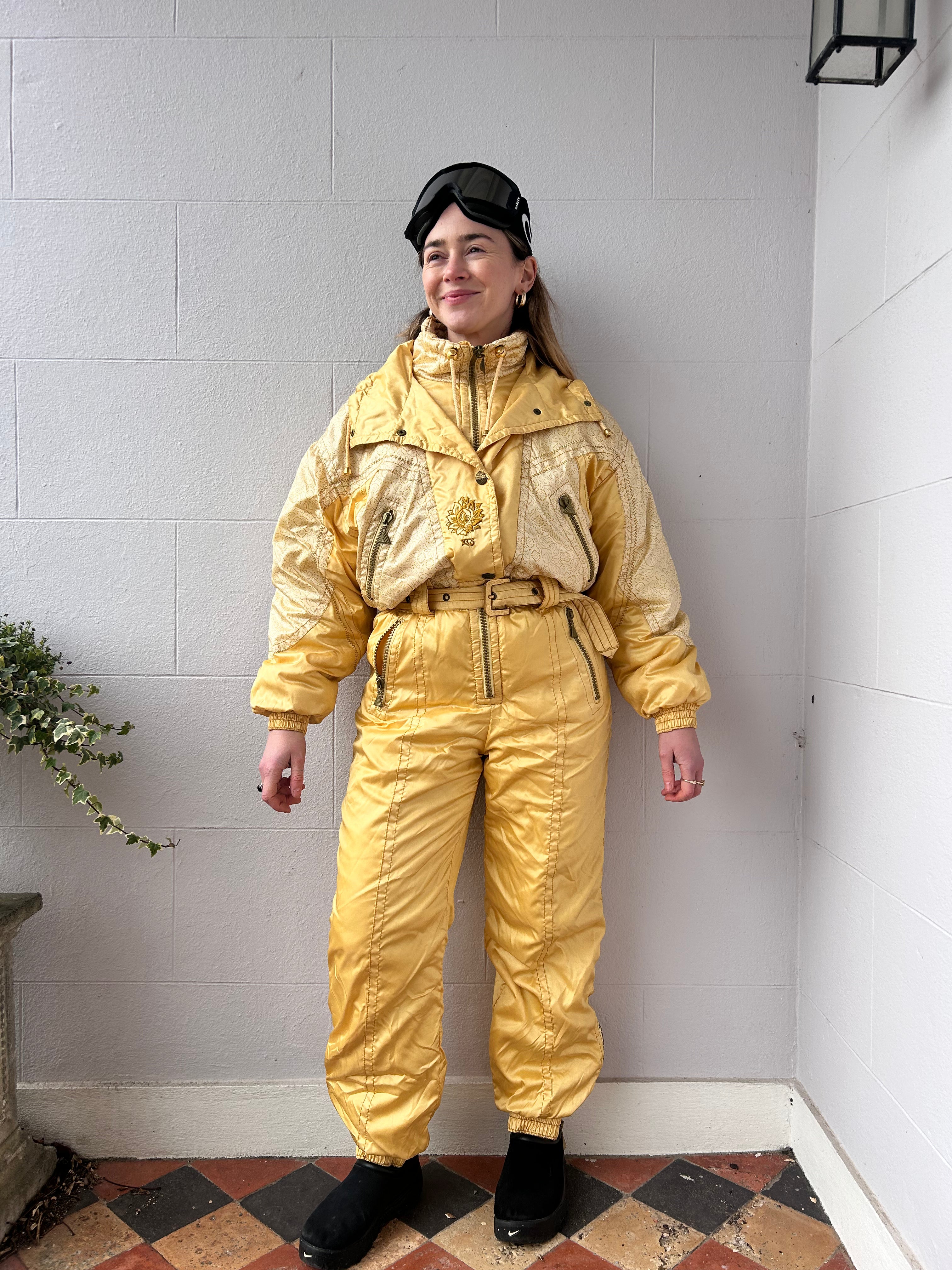 Yellow Ski Suit Size 10