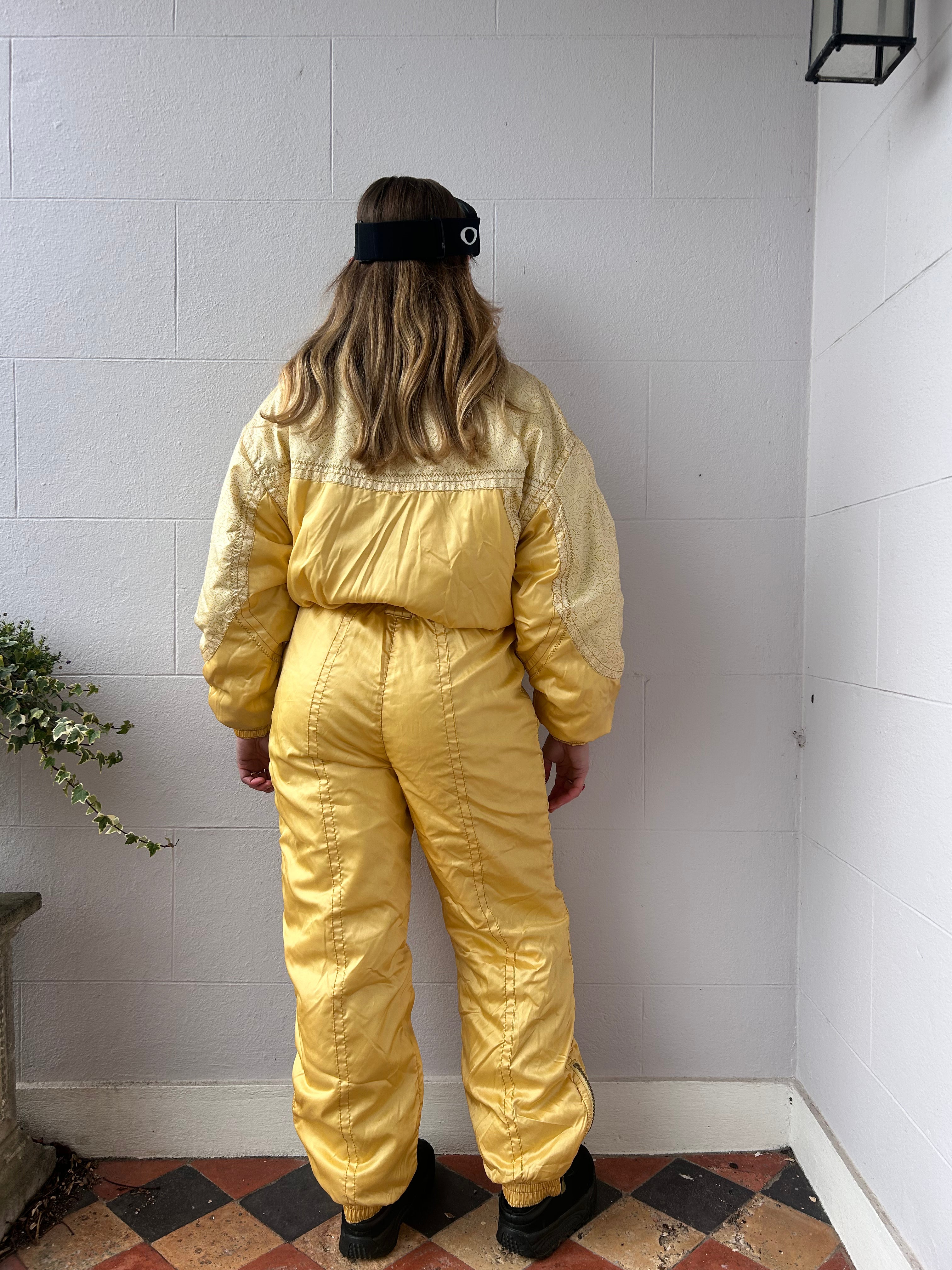 Yellow Ski Suit Size 10