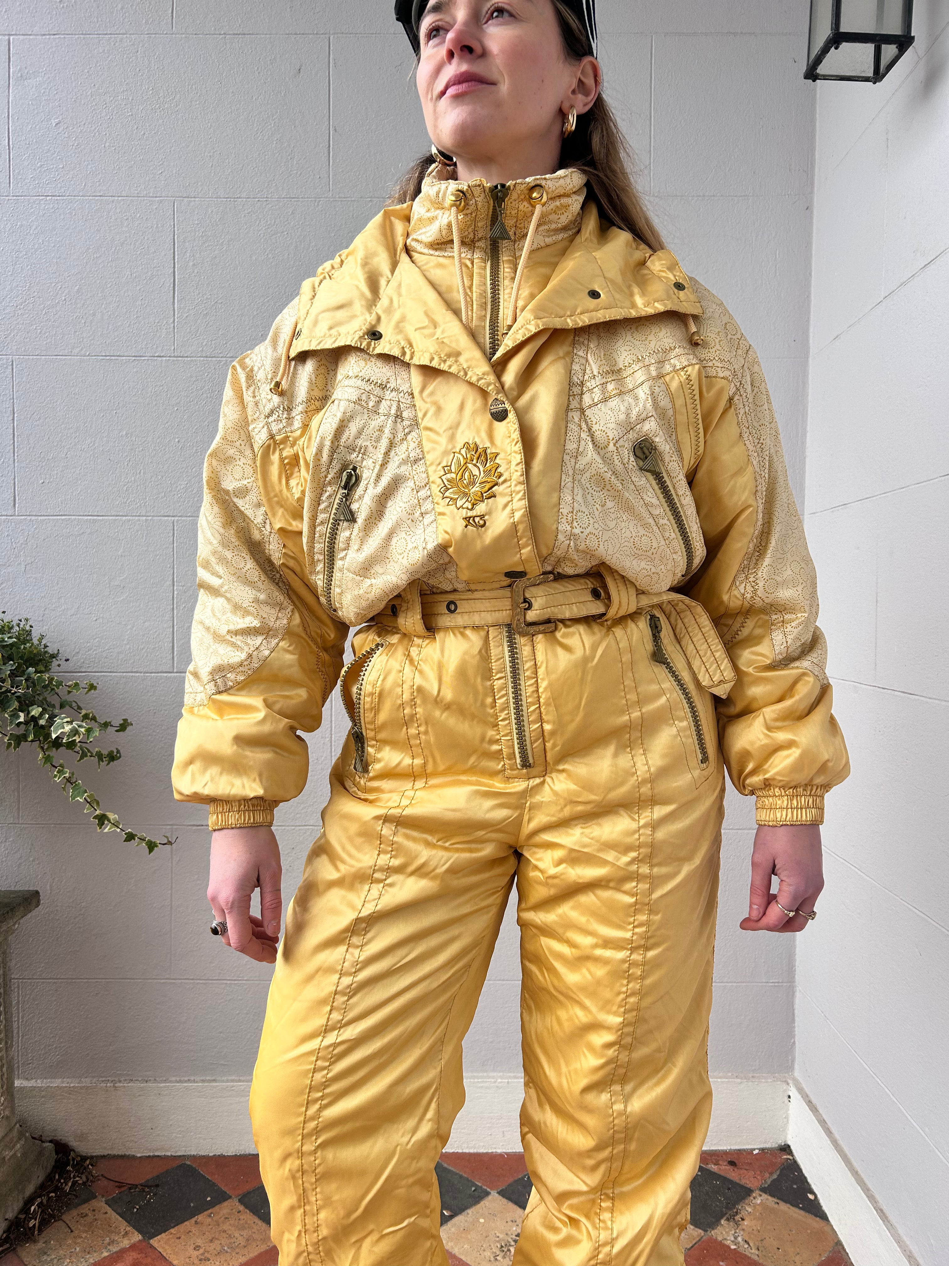 Yellow Ski Suit Size 10