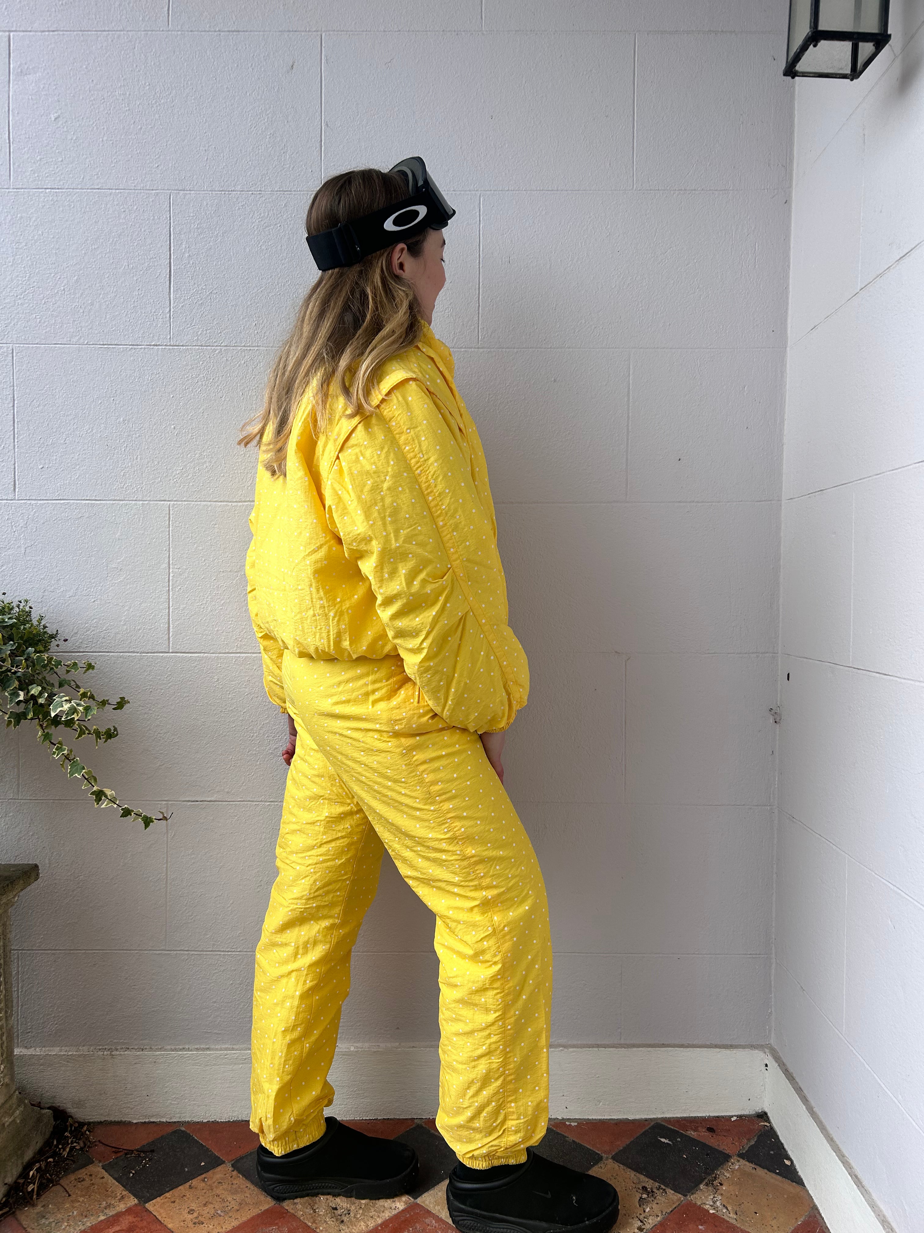 Polkadot Yellow Tow Piece Set Size 8