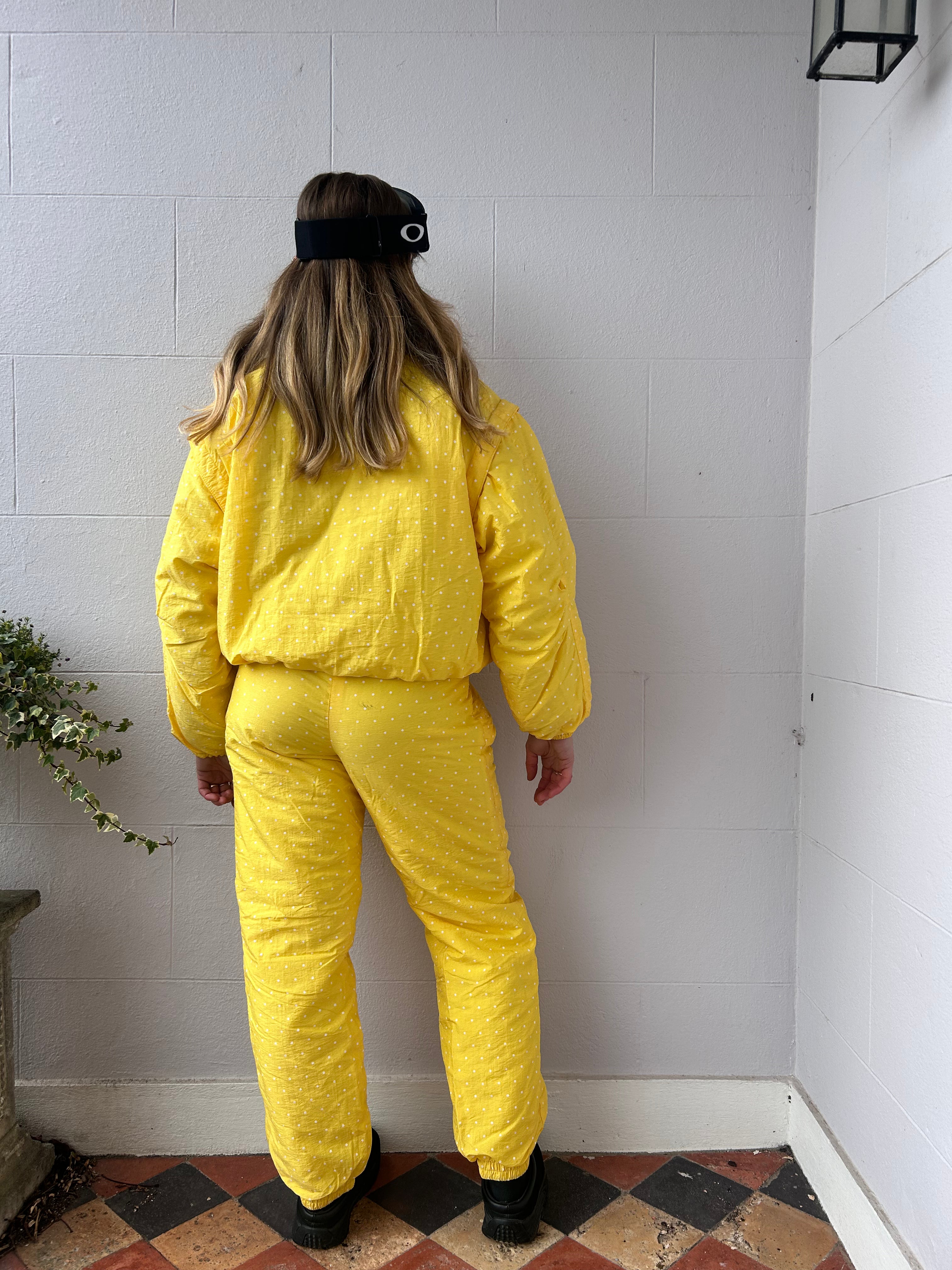 Polkadot Yellow Tow Piece Set Size 8