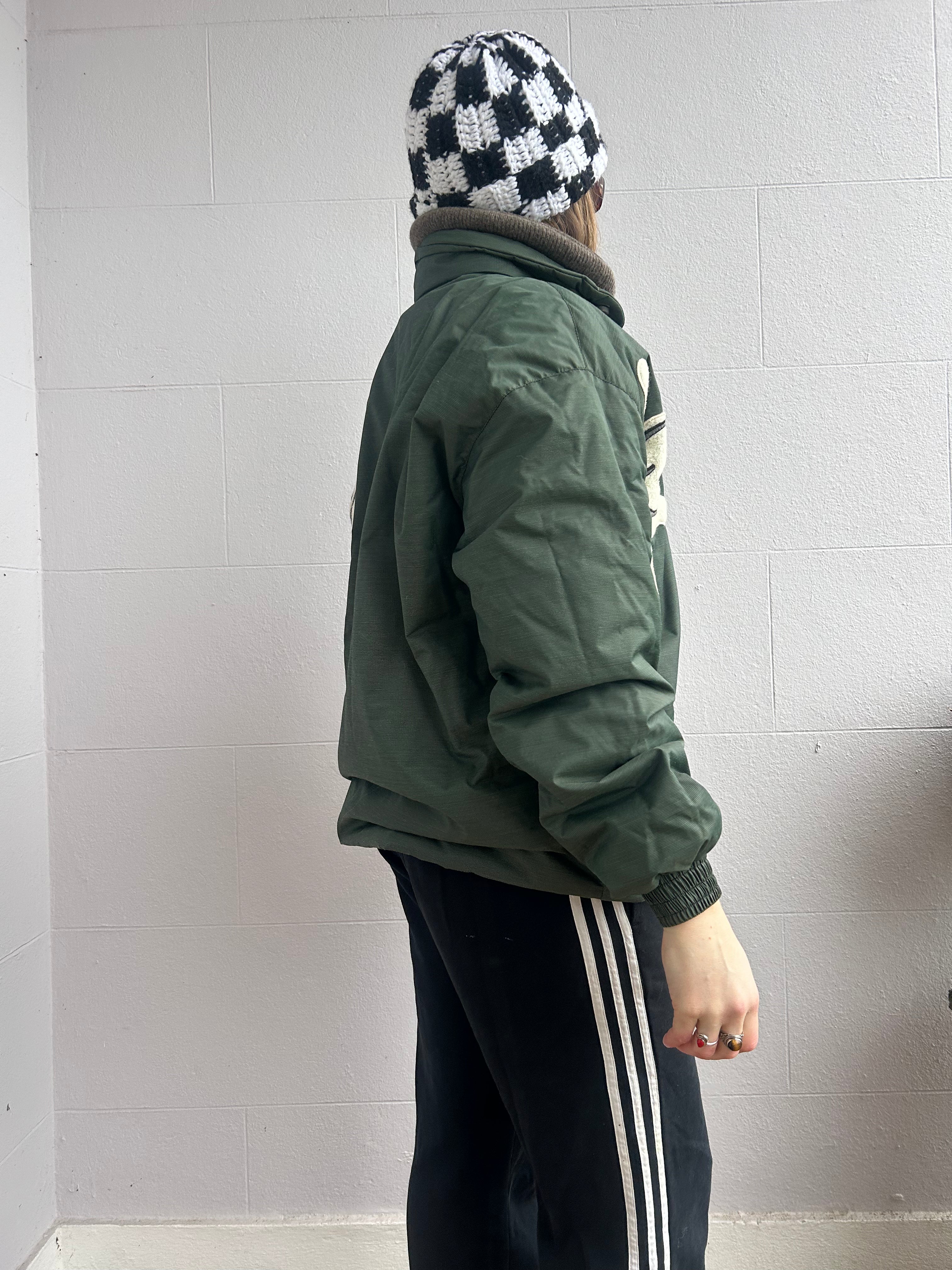 Green Flroal Ski Jacket Size M