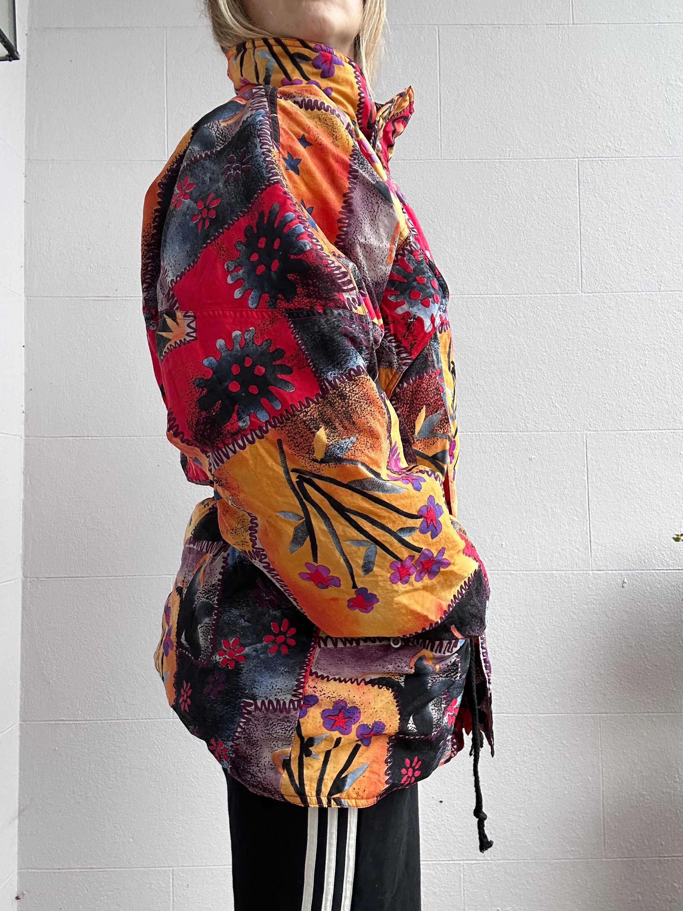 Floral Ski Jacket Size L