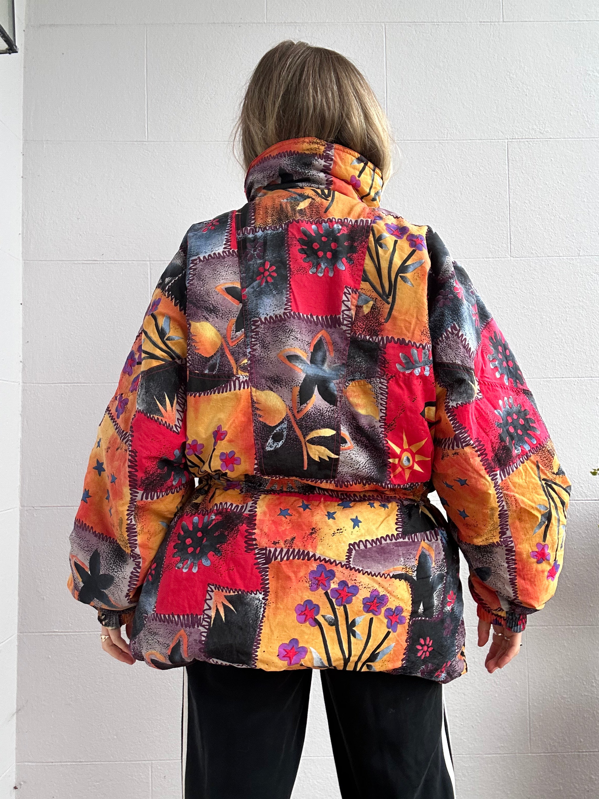 Floral Ski Jacket Size L