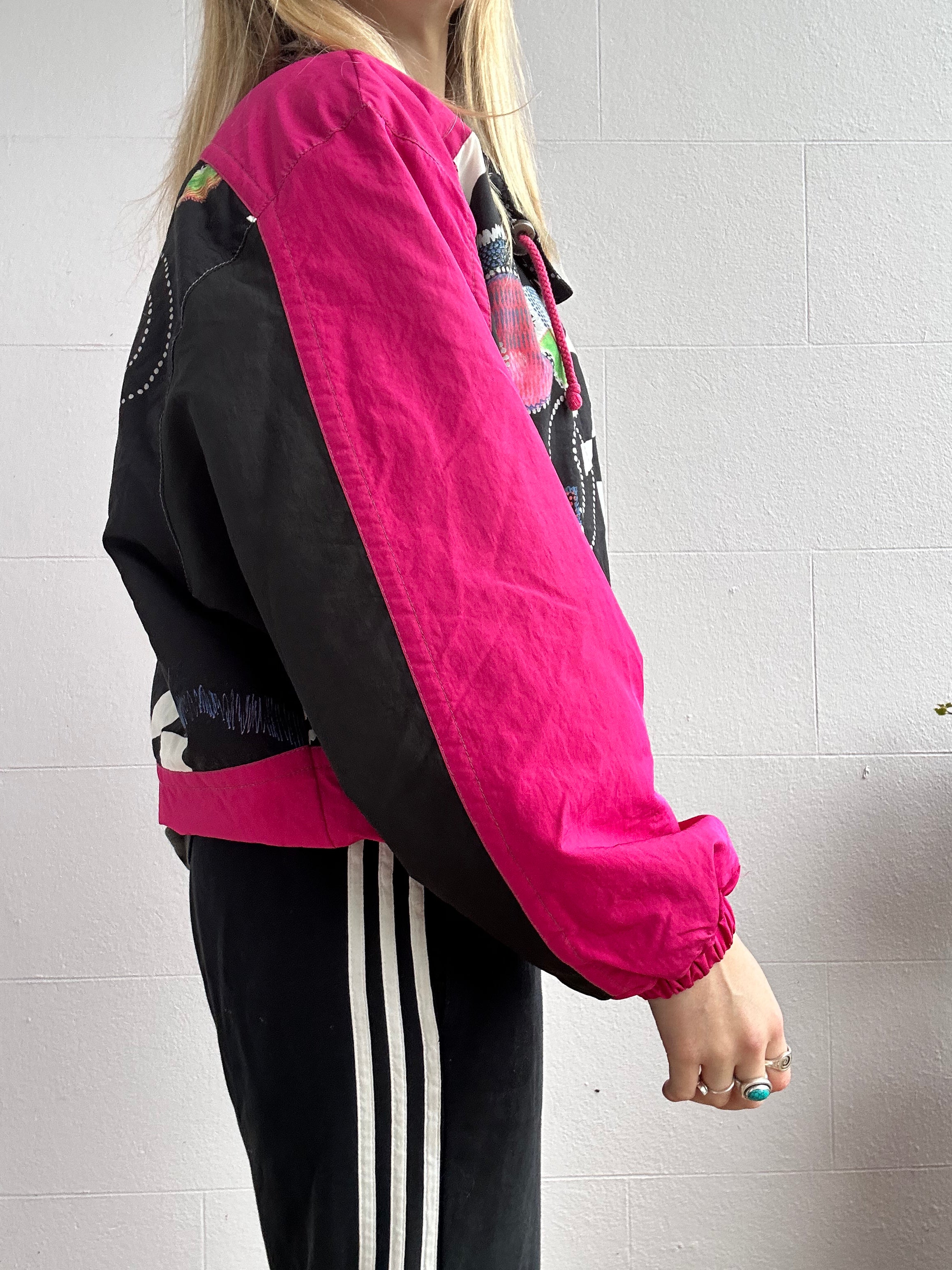 80's Swirl printed 80's Ski Jacket Size 10