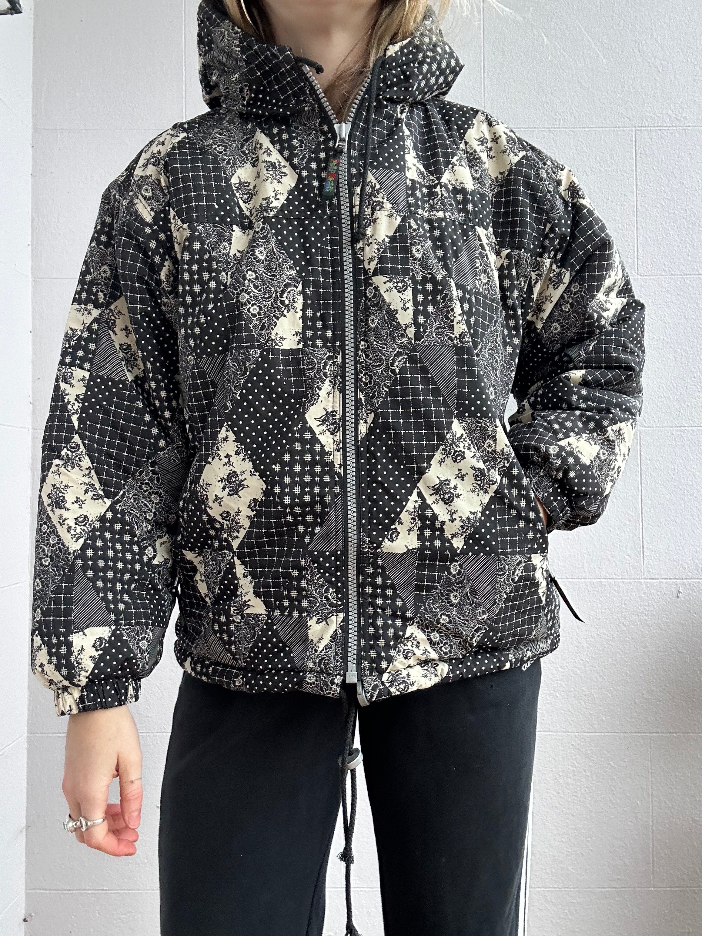 70's Paisley Print Ski Jacket Size S