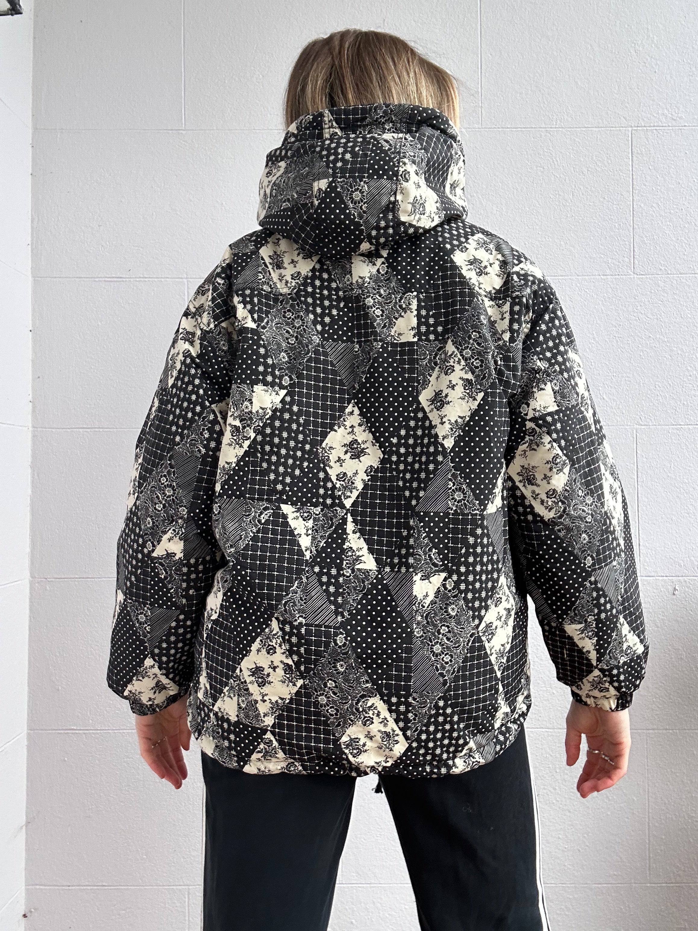 70's Paisley Print Ski Jacket Size S