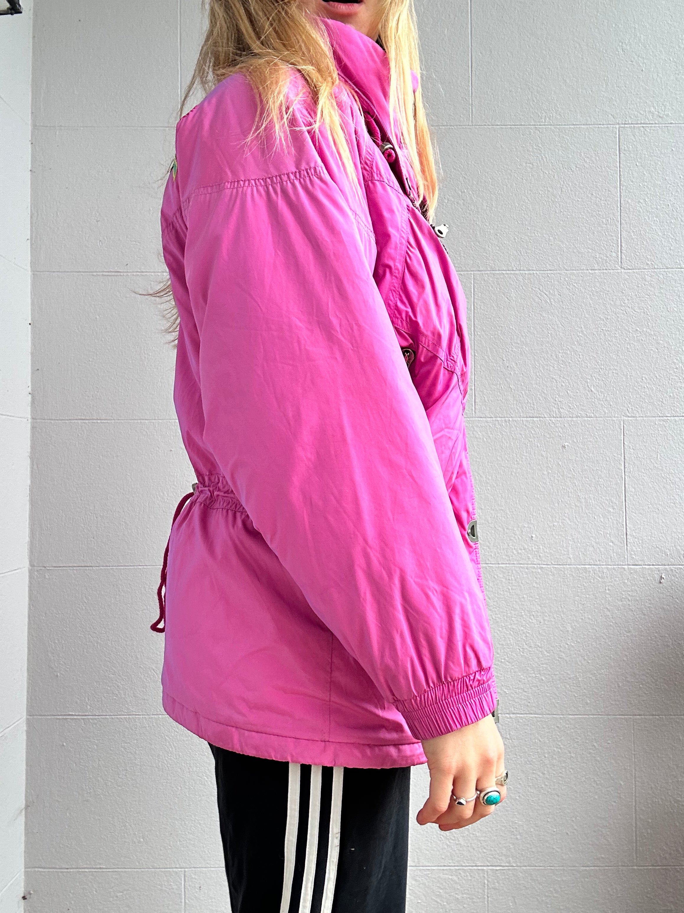 Pink 80's Ski Jacket Size 10