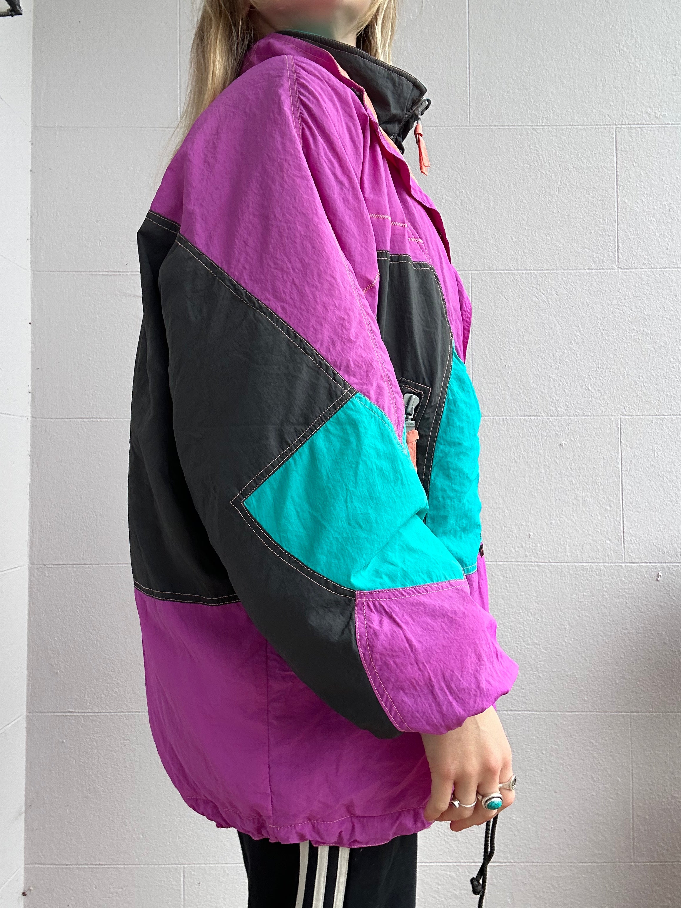 80's Half Zip Ski Jacket Size L/Xl