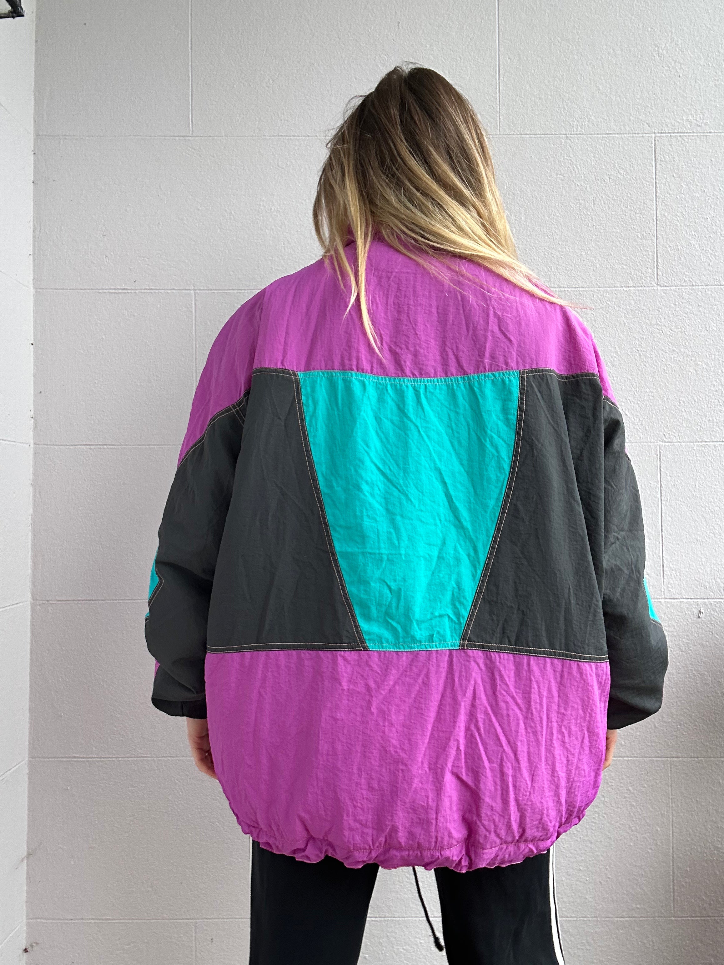 80's Half Zip Ski Jacket Size L/Xl