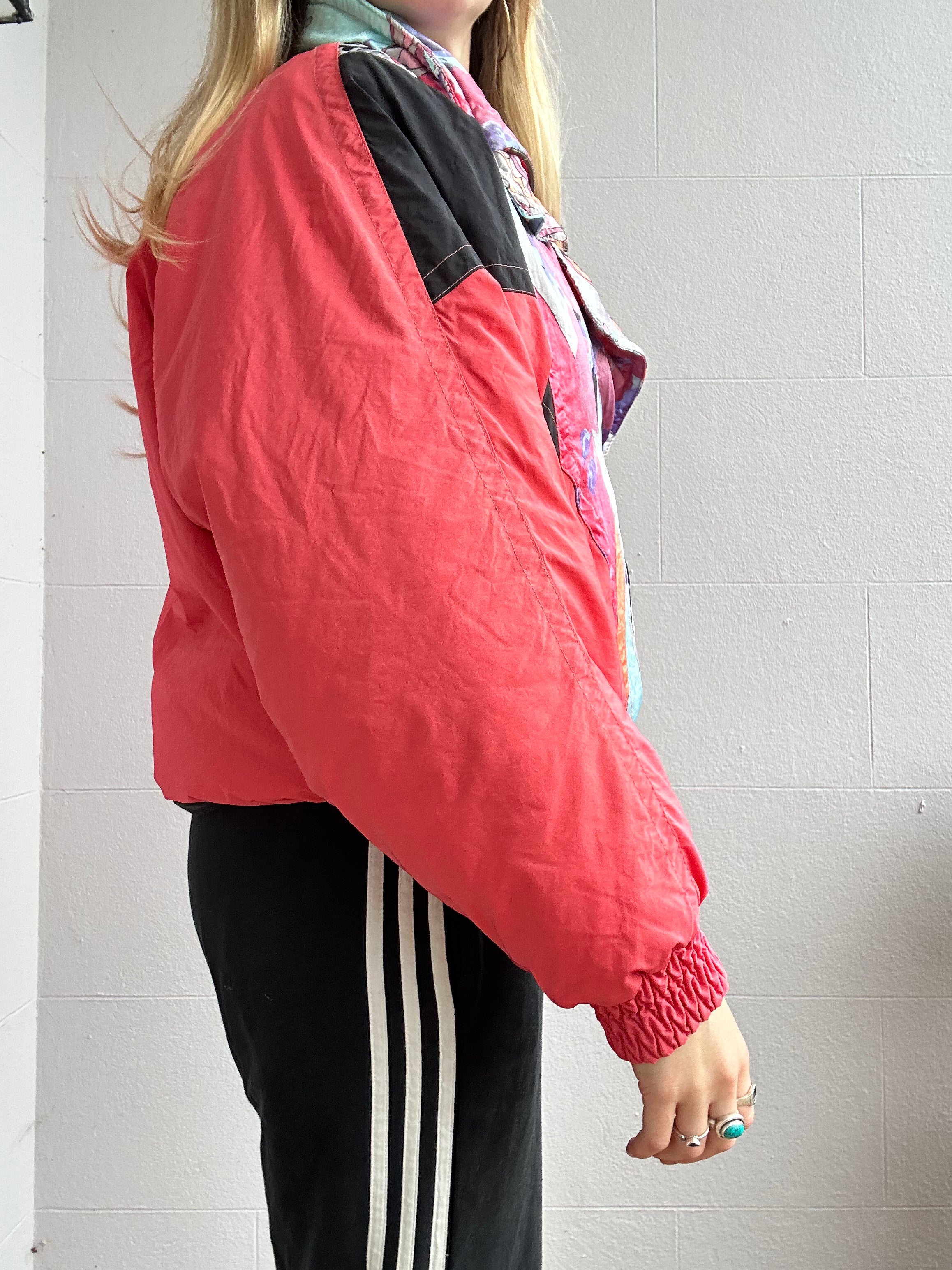 Peach 80's Ski Jacket Size S