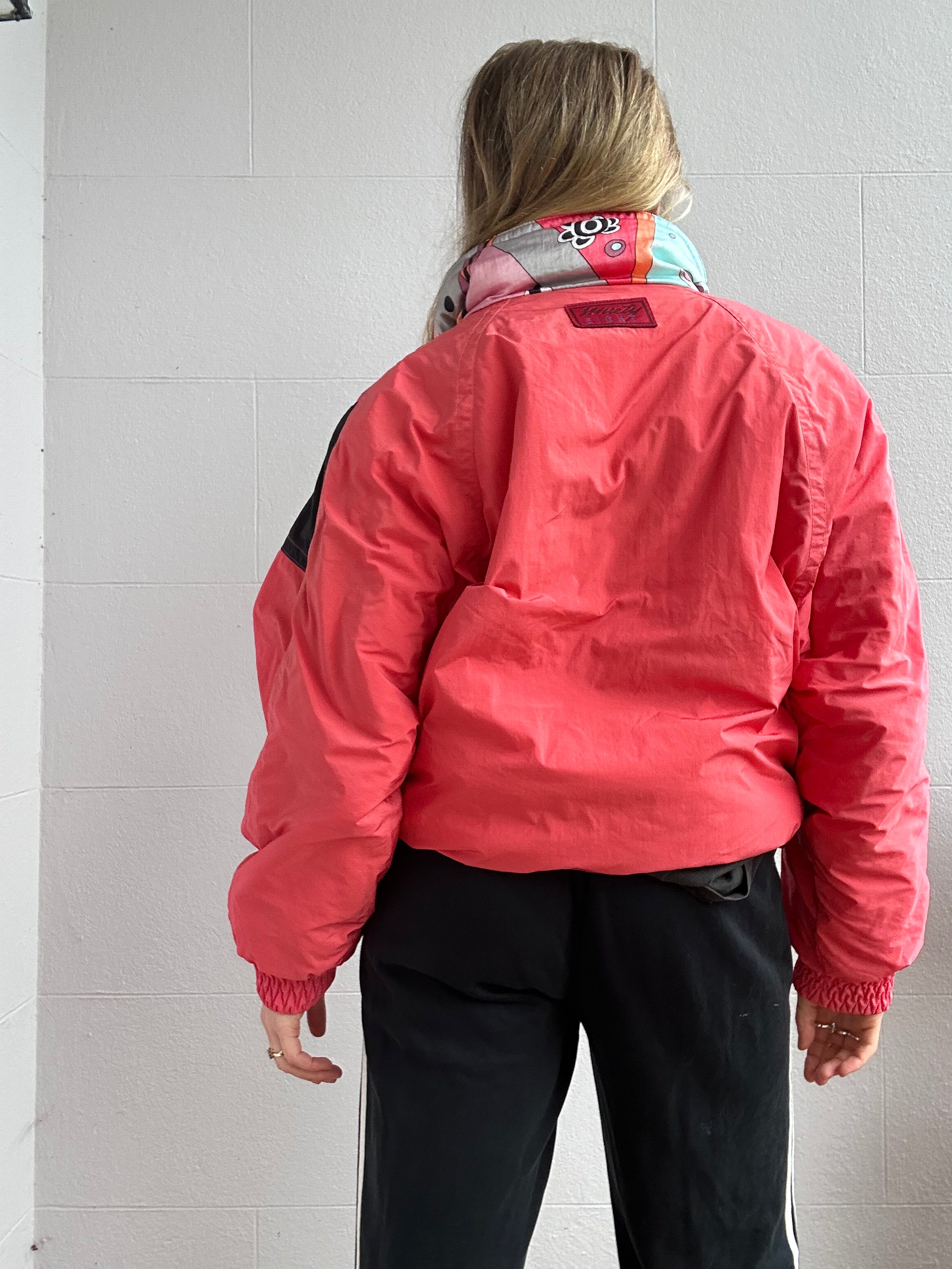 Peach 80's Ski Jacket Size S